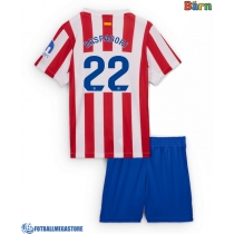 Fotballdrakt Barn Atletico Madrid Giacomo Raspadori #22 Hjemmedraktsett 2025-26 Kortermet (+ Korte bukser)